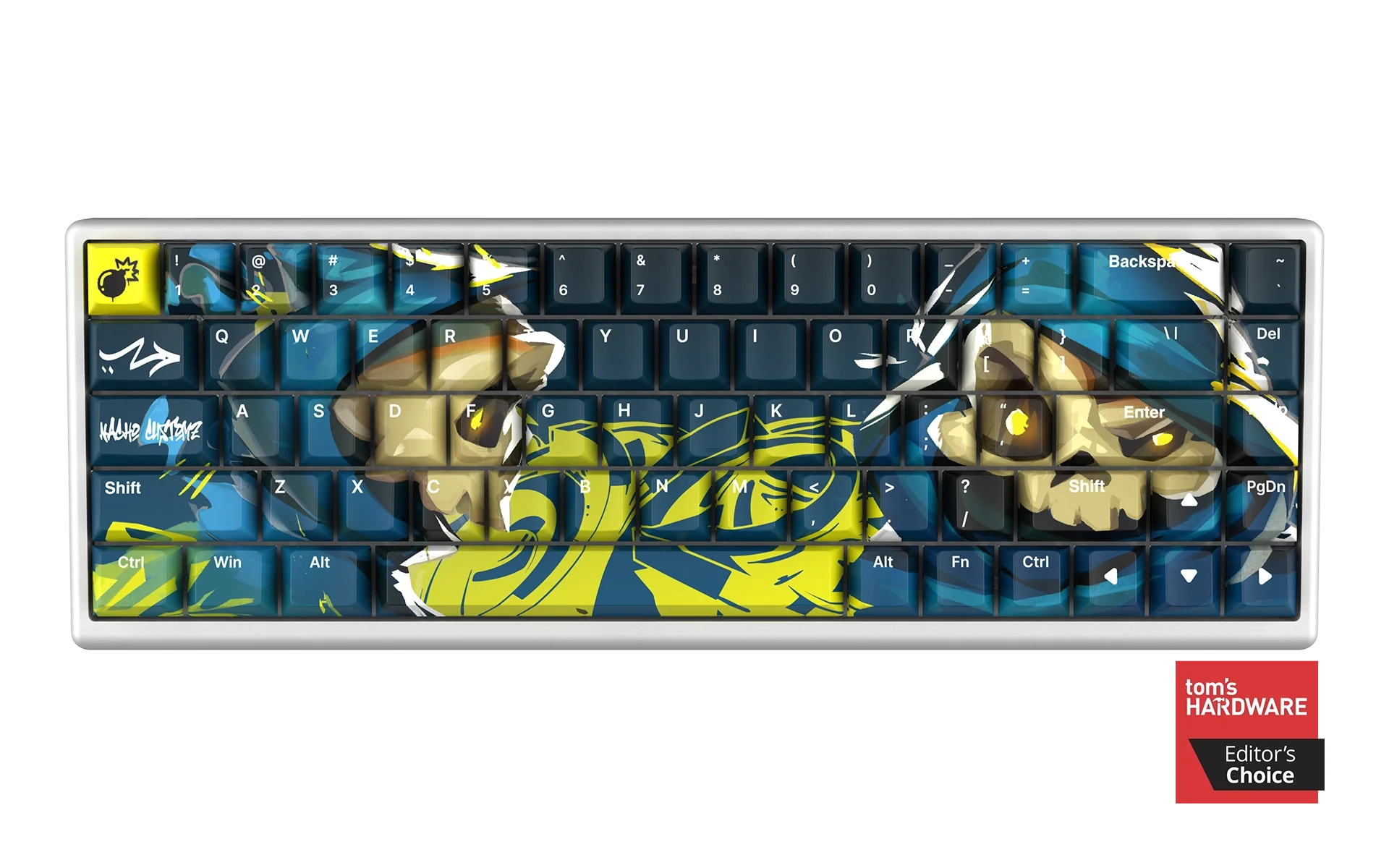 キーボード Polar 65 Calabera Edition Nacho Customz Polar 65 Hall Effect Keyboard Special Edition - Lethal