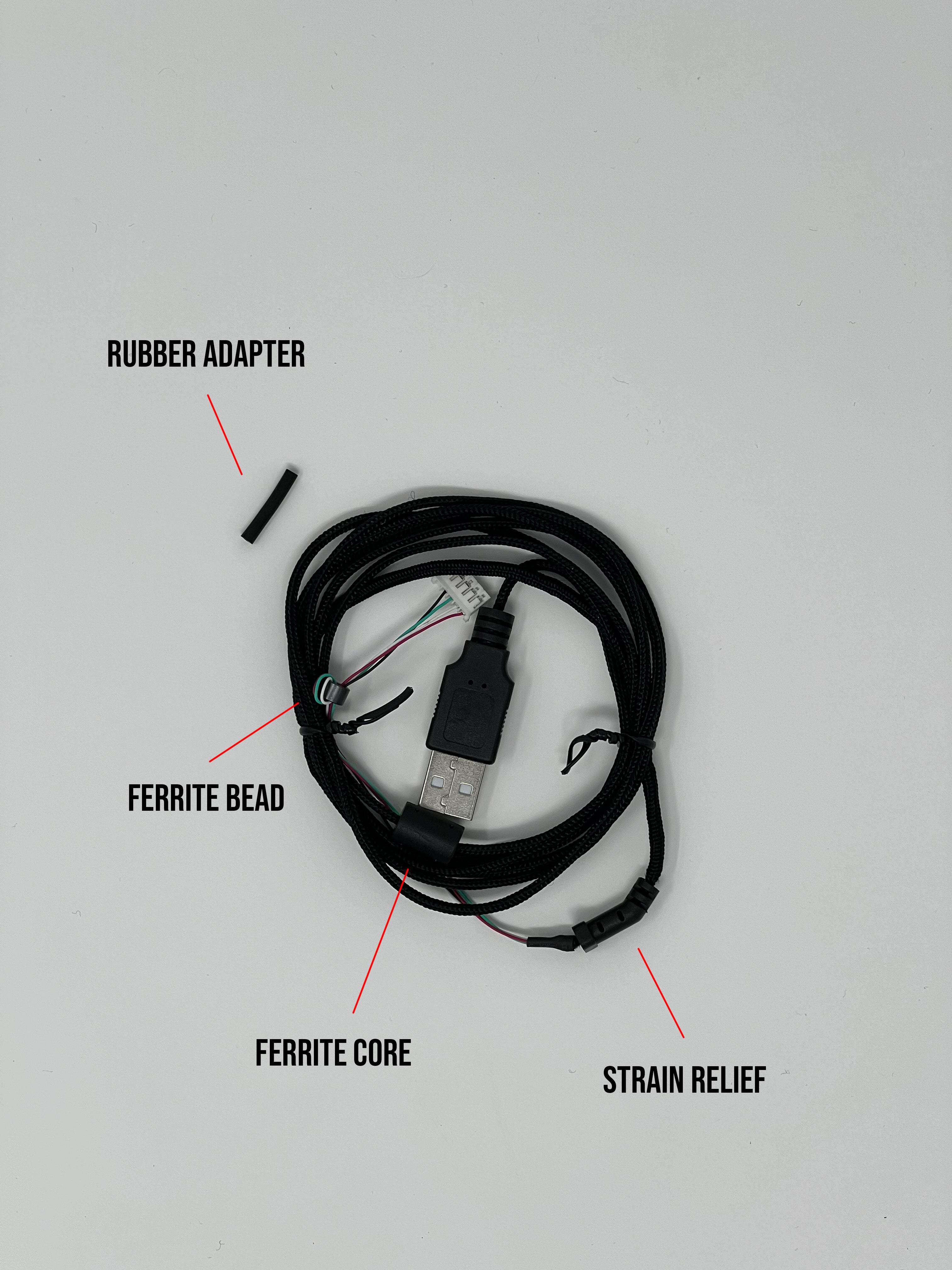 Lethal Cable for Zowie C with Rubber Adapter - Lethal Gaming Gear