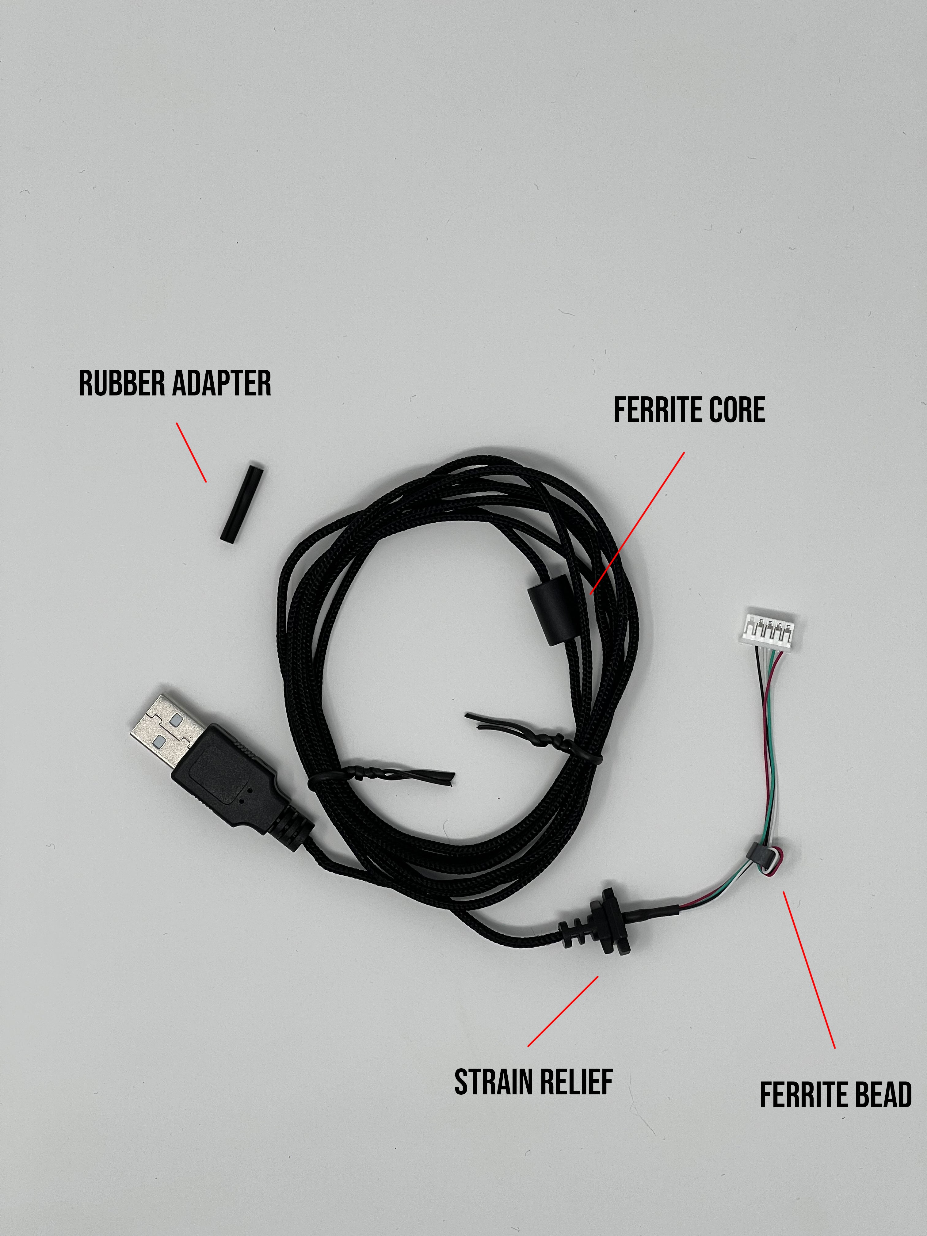 Lethal Cable - Razer Viper Mini [RUBBER ADAPTER IN BAG]