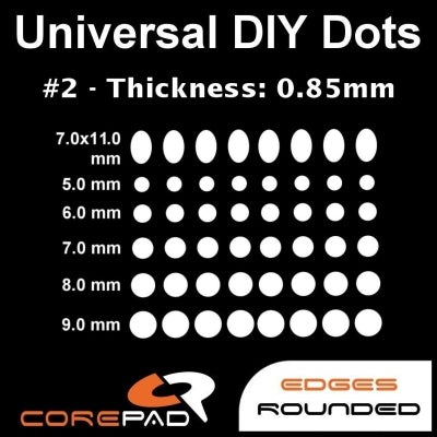 Corepad Skatez - Universal DIY Dots (0.85mm thick)