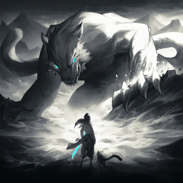 The Beast by Tekkusai - Glass Mousepad [PRE-ORDER]