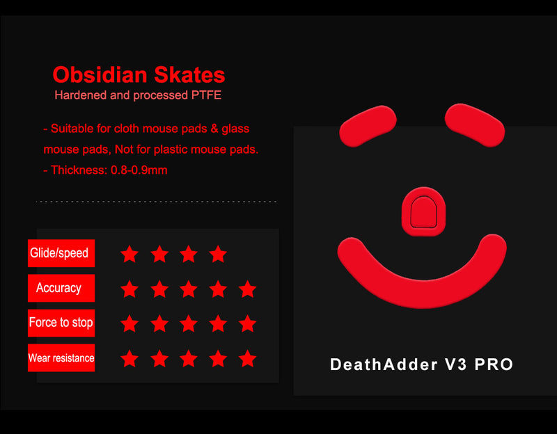 Obsidian Control Skates - Razer Deathadder V3 PRO