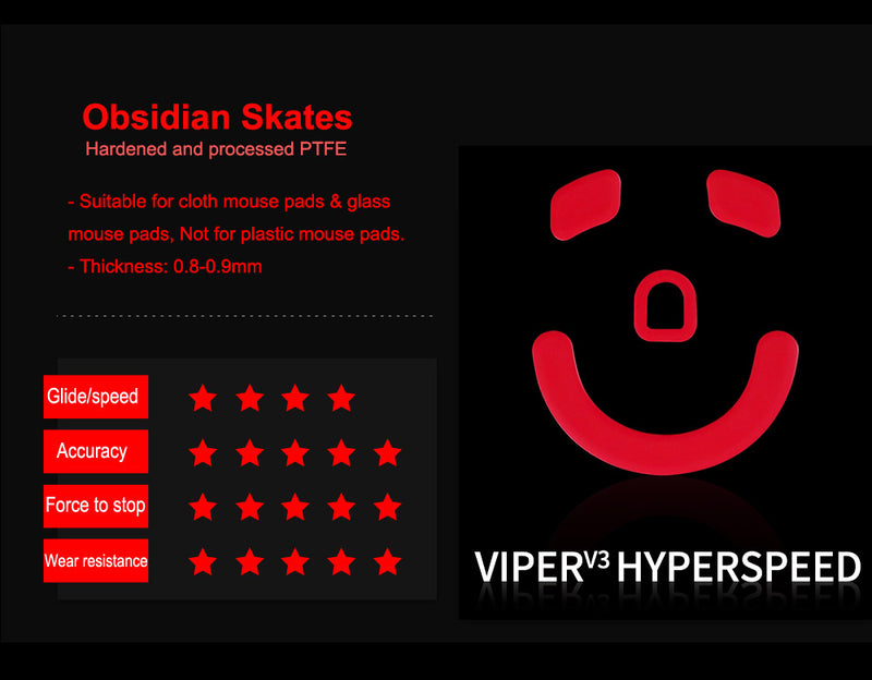 Obsidian Control Skates - Razer Viper V3 HyperSpeed