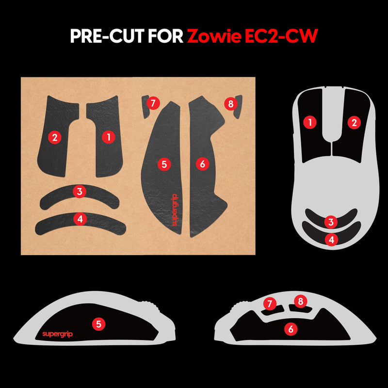 Supergrip - Zowie EC2-CW (PRE-CUT)