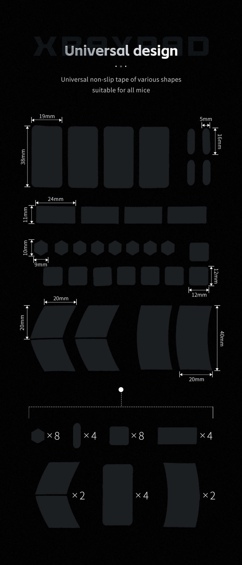 Cicada Wings 2.0 Grips - Universal Pre-cut