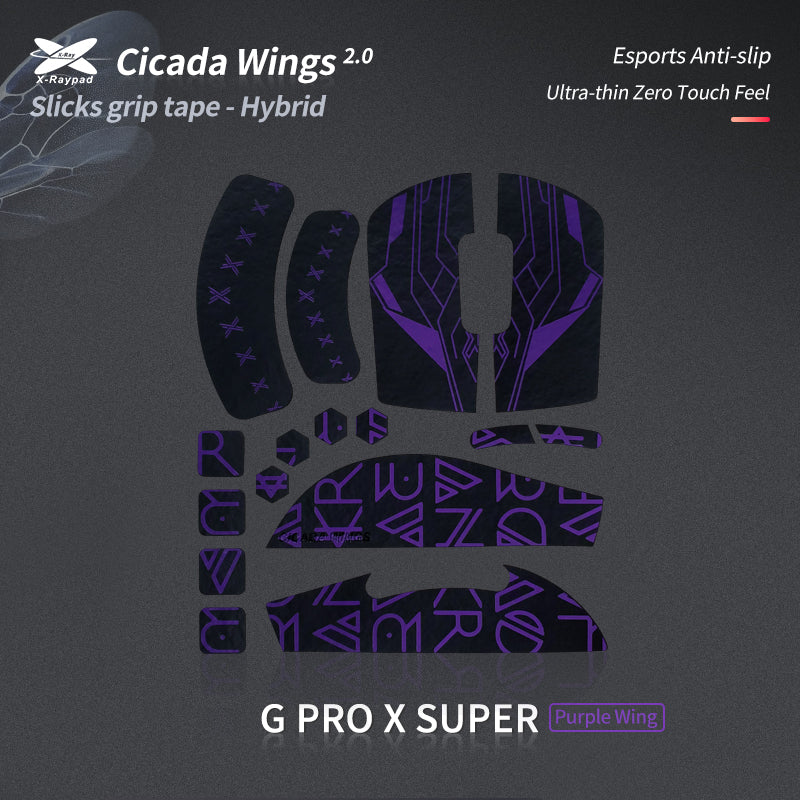 Cicada Wings 2.0 Grips - Logitech G Pro X Superlight / Superlight 2