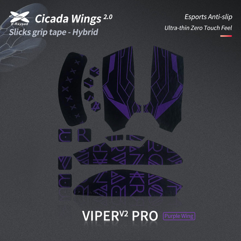 Cicada Wings 2.0 Grips - Razer Viper V2 Pro