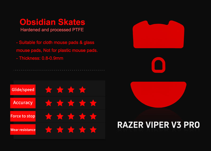 Obsidian Control Skates - Razer Viper V3 Pro