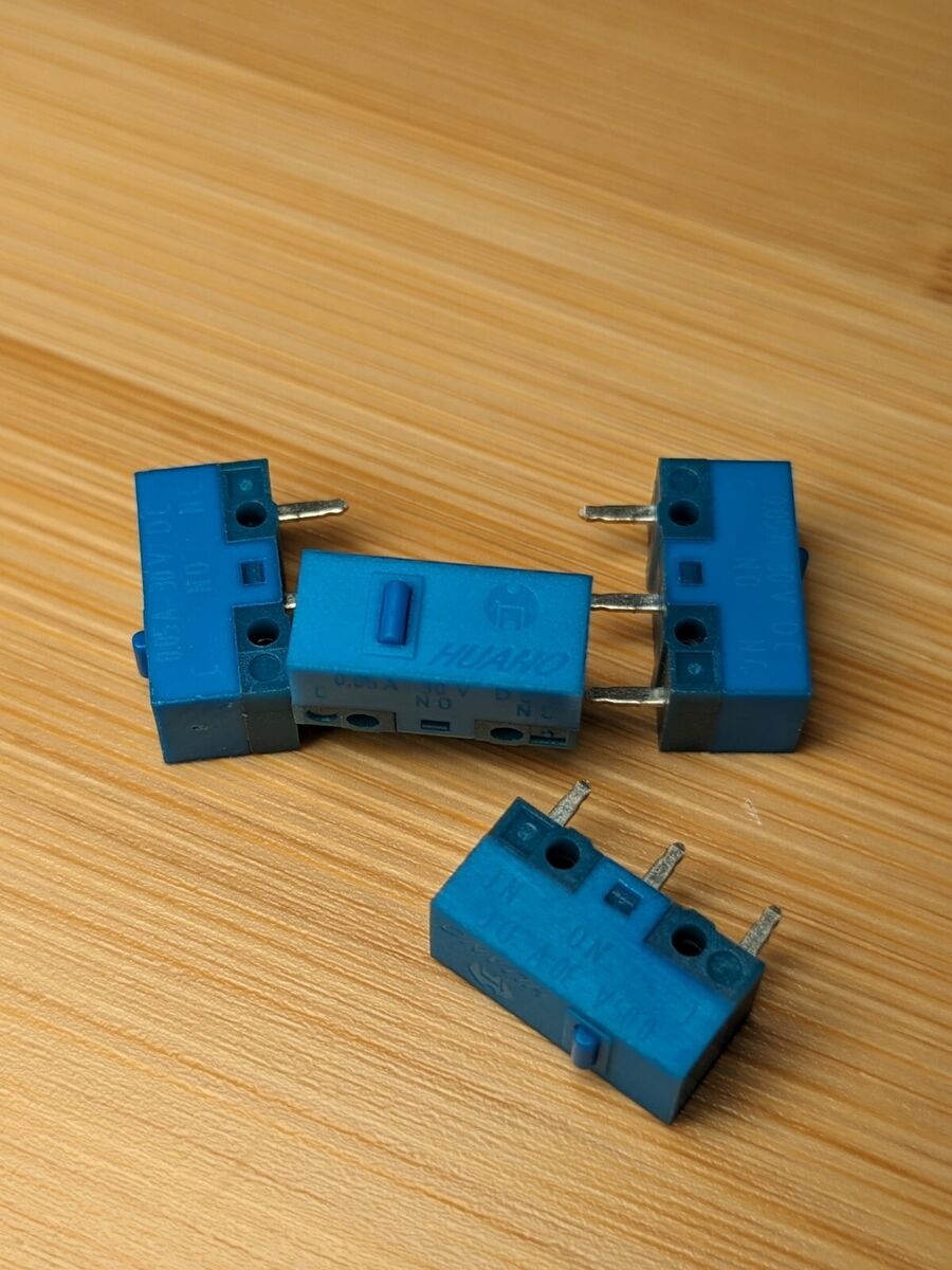 Huano Blue Shell Gaming Mouse Micro Switches - Lethal Gaming Gear