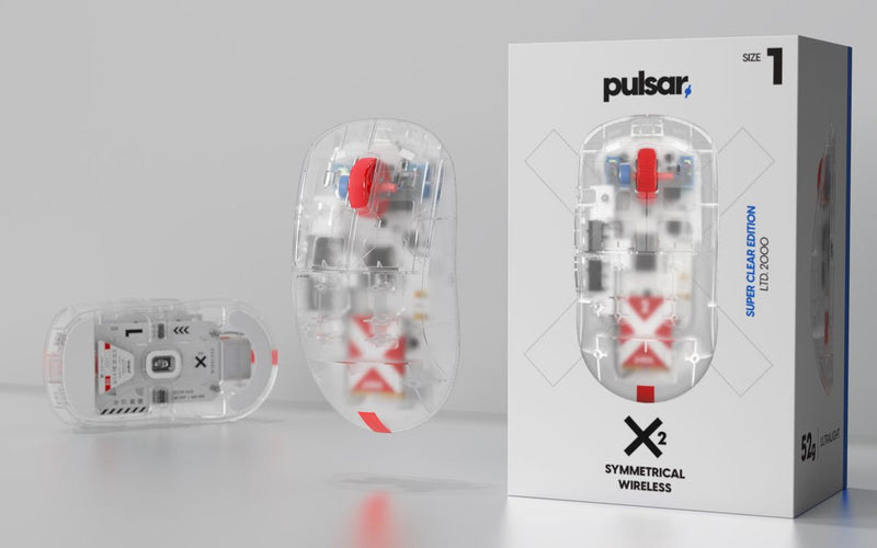 Pulsar X2 Mini - Super Clear - LIMITED EDITION - Wireless Gaming Mouse
