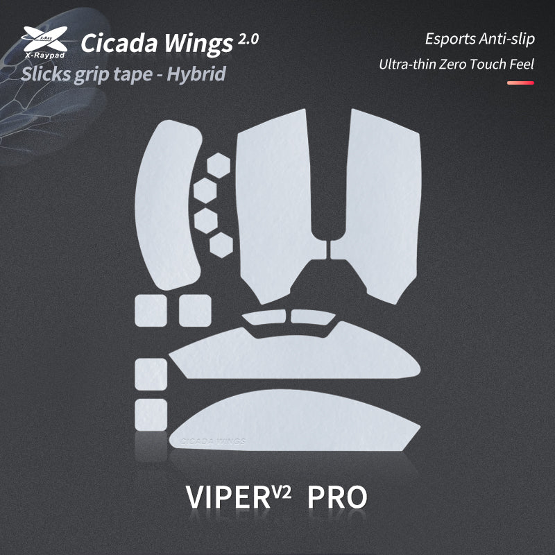 Cicada Wings 2.0 Grips - Razer Viper V2 Pro