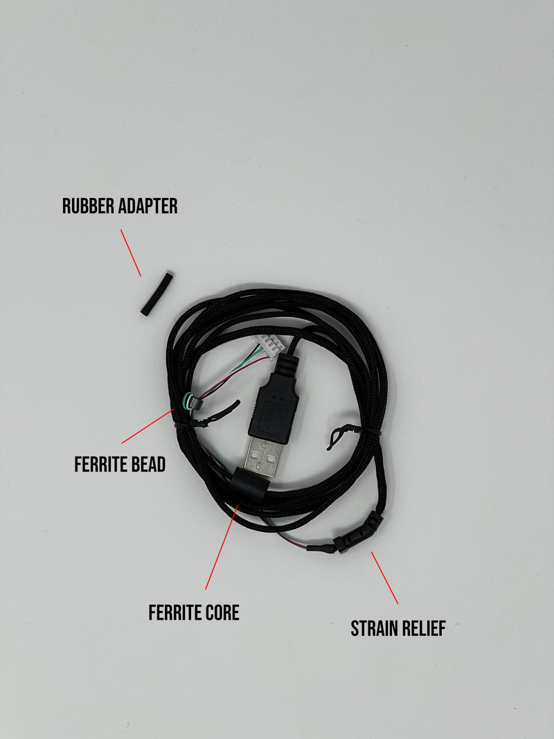 Lethal Cable - Zowie C Series [RUBBER ADAPTER IN BAG]